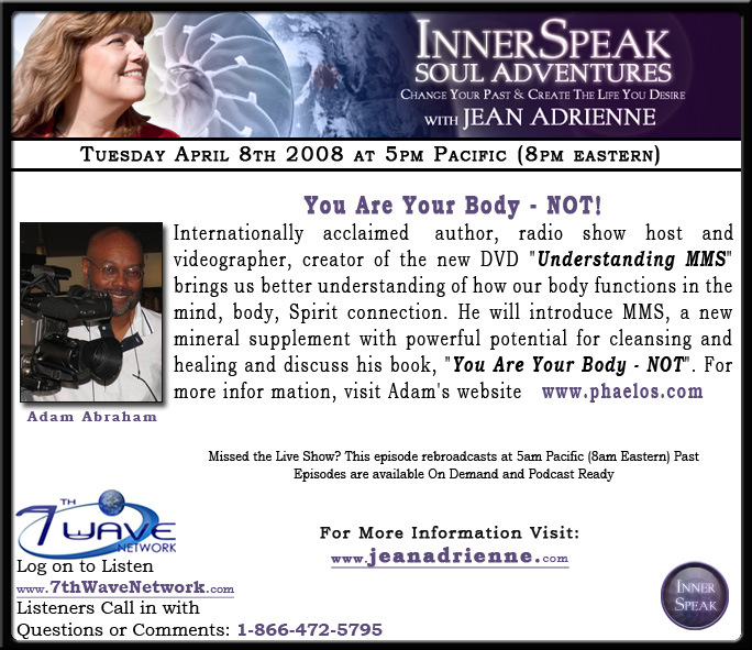 Adam Abraham guest on InnerSpeak radio show.