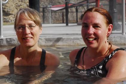 MJ Pangman (L.) and Melanie Evans, co-authors of Dancing With Water