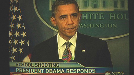 President Obama responds to the school shooting.