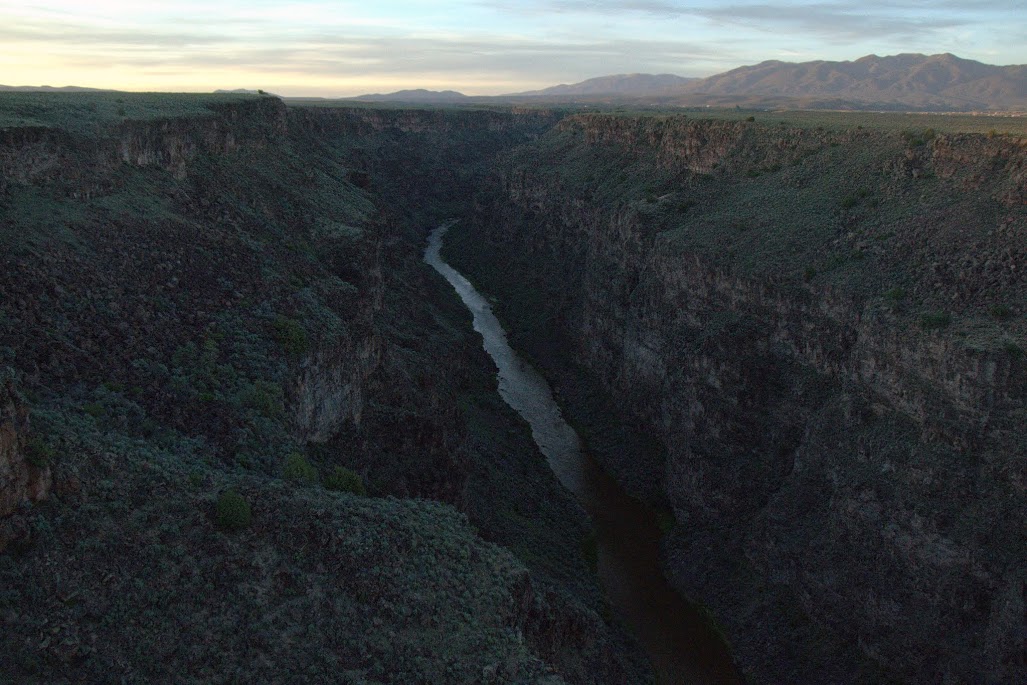 The Rio Grande Gorge and river, near Taos, NM.