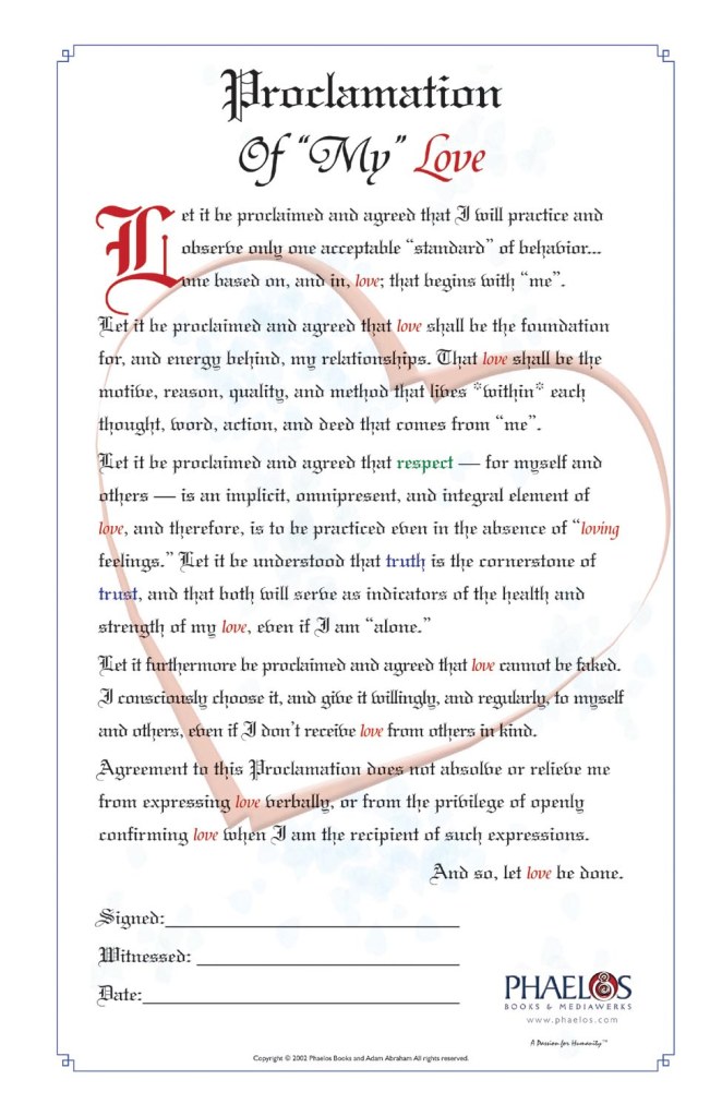 Love Proclamation: "To My Love"