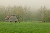 Old Barn in Fog Old Barn in Fog